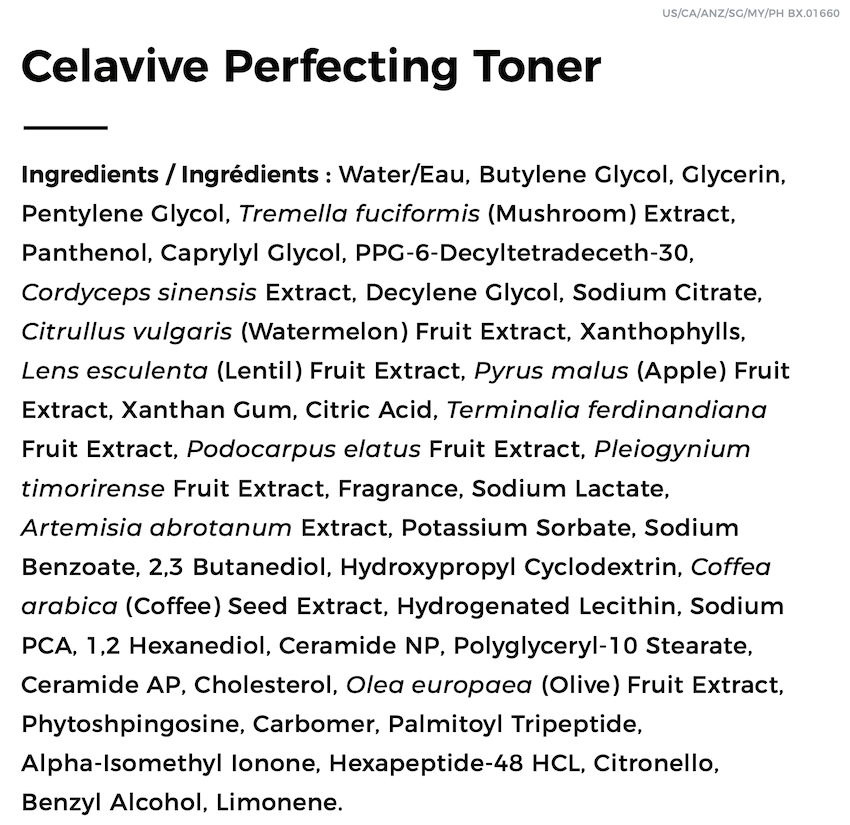 celavive perfecting toner singapore usana supplement facts